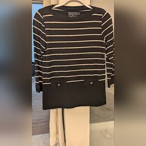 Duffield Lane Black and White Tunic XS